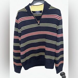 Brooks Brothers Merino Wool size Large half zip sweater